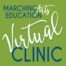 Virtual Clinic Logo to review Marching Band Shows for Band Directors with Marching Arts Education