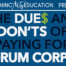 Dues and Donts of Paying For Drum Corps Logo