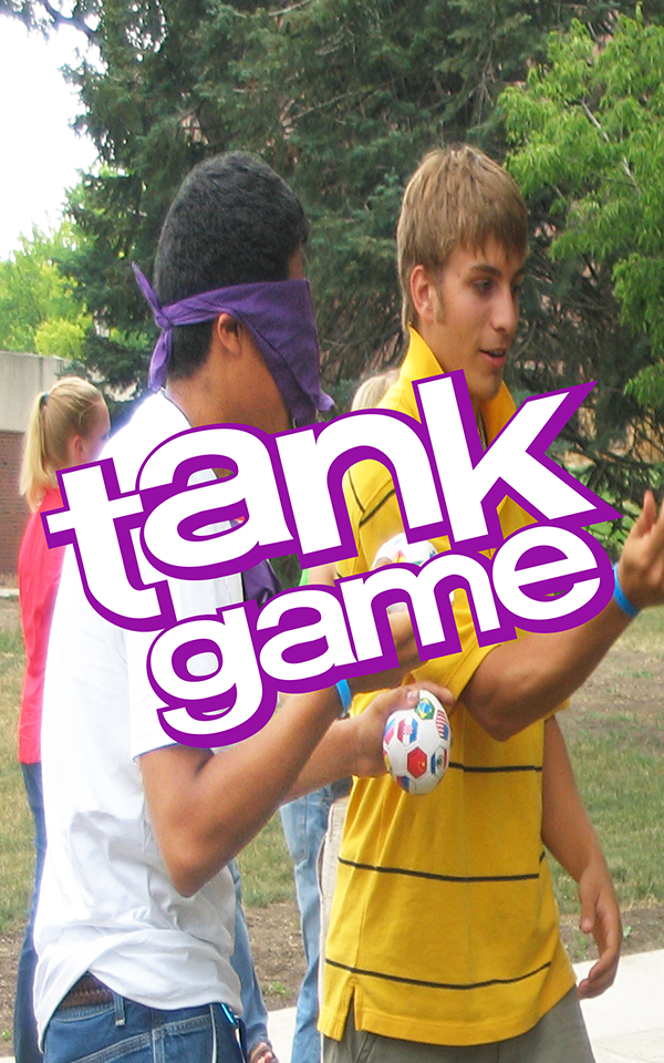 Games that Kick Logo The Tank Game Group Exercise blindfolds soft foam-filled balls Fran Kick and Frank Crockett Leadership Team Building Marching Arts Education