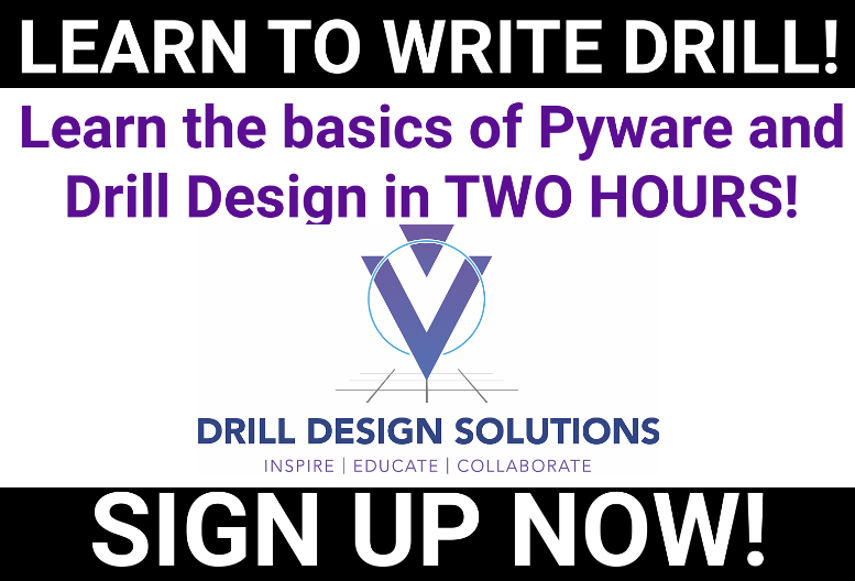 How to write drill Pyware and drill design basics marching arts education