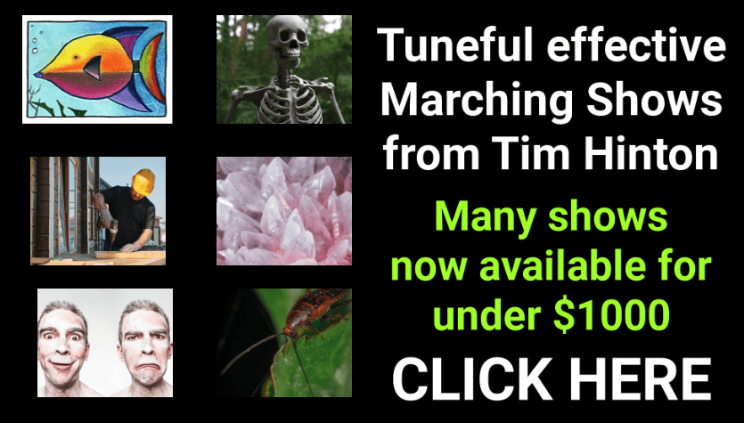 Tim Hinton Marching Band Show Music now discounted